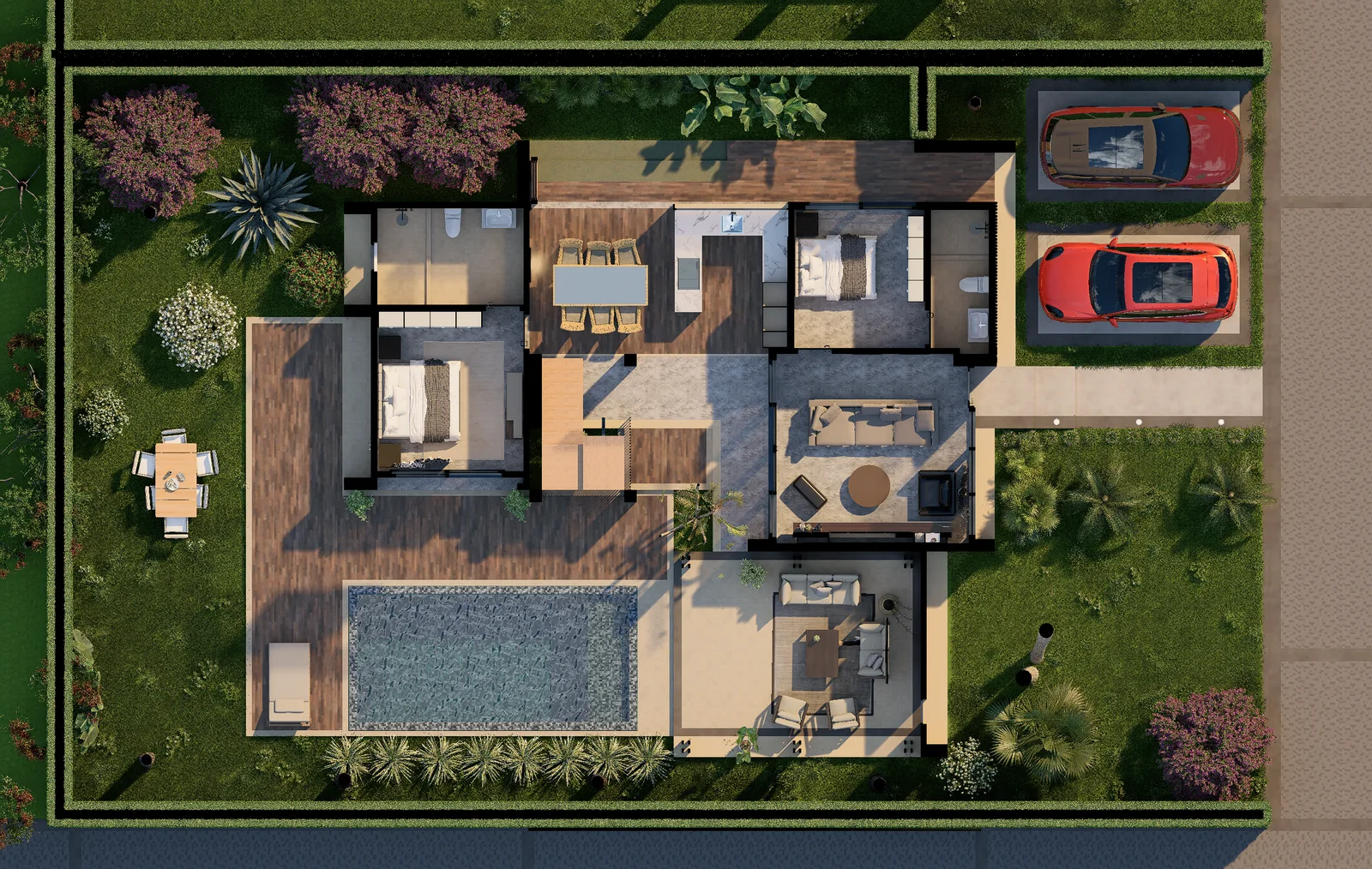 Villa tipo 3 · Planta 1